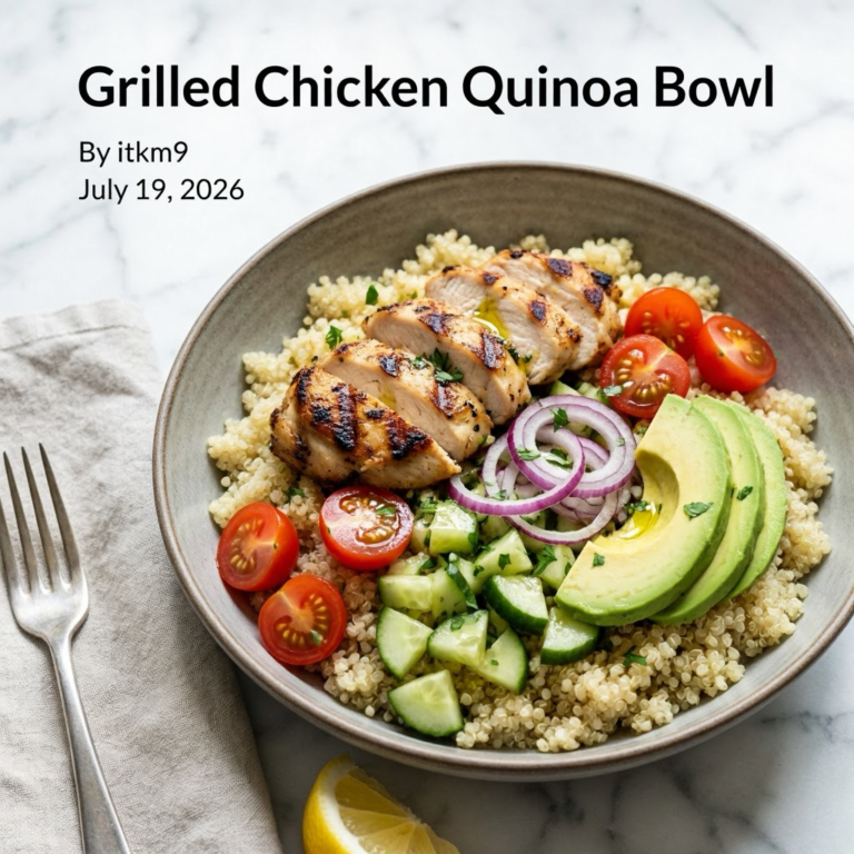 Grilled Chicken Quinoa Bowl: A Healthy High-Protein Meal