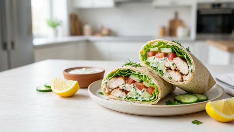 Greek Yogurt Chicken Wrap