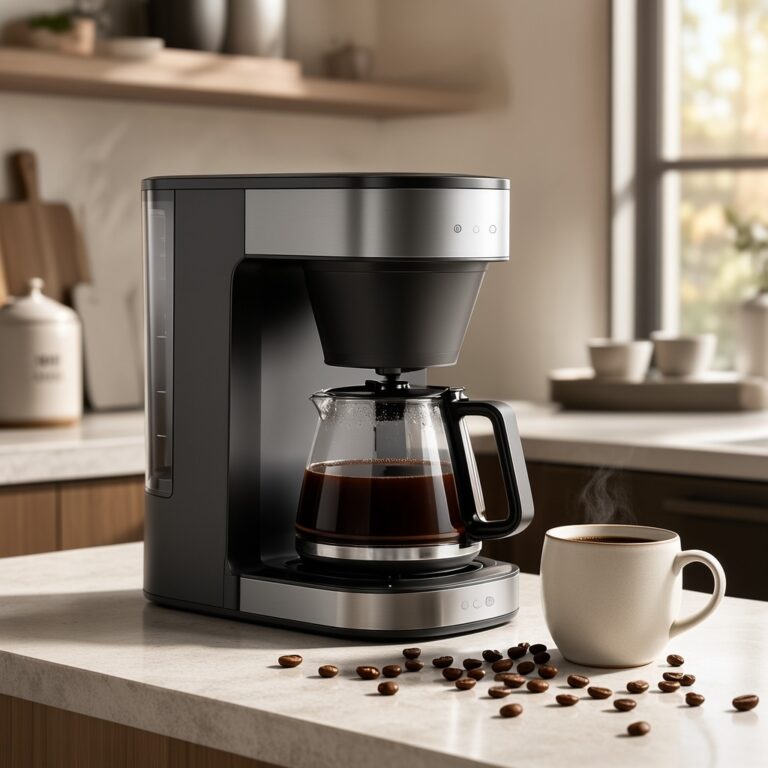 Best coffee maker for home use on a modern kitchen counter