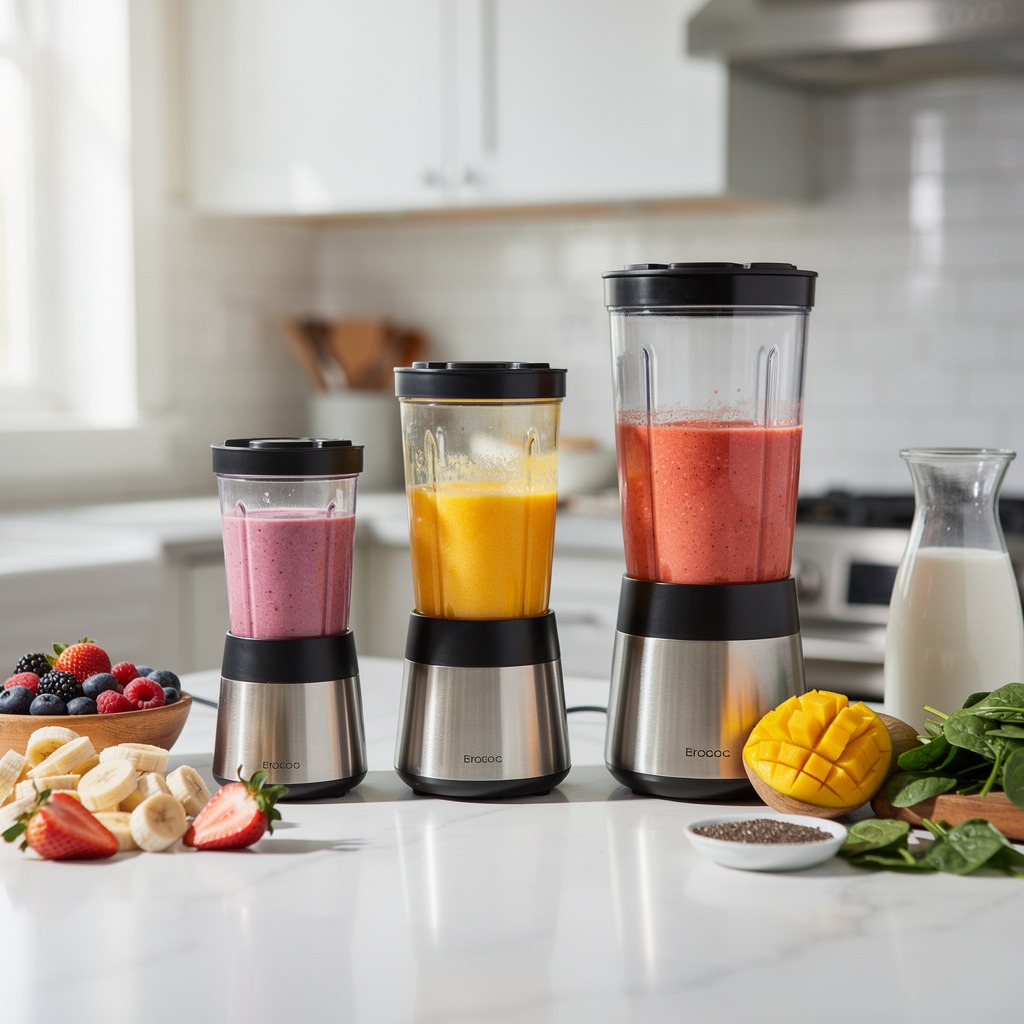Small medium and large blender jar capacities