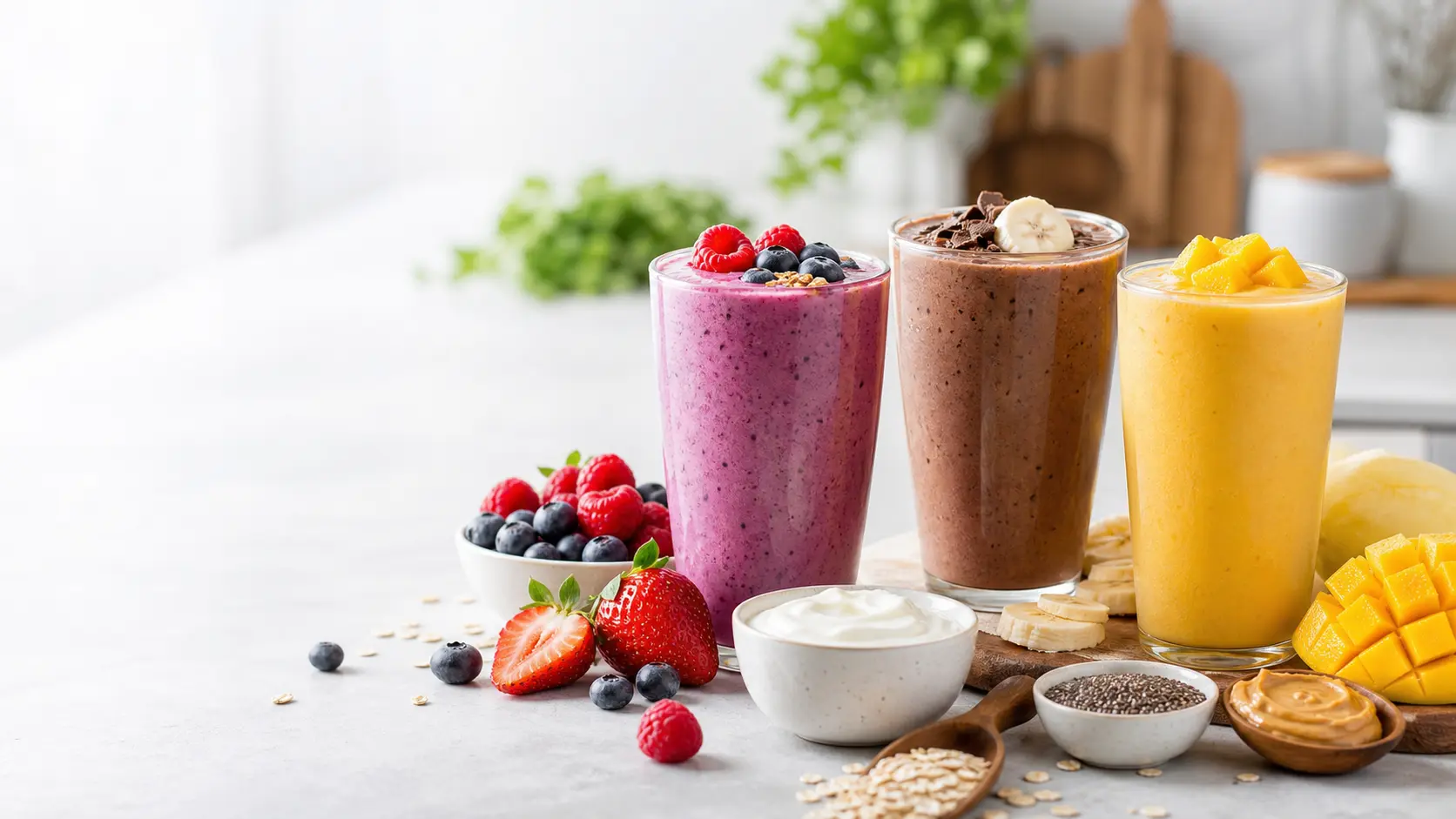 10 easy high-protein smoothie recipes for breakfast